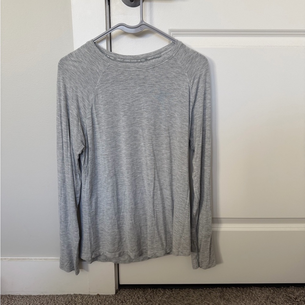 Aerie Grey Long Sleeve Top